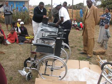Distributing More Wheelchairs and Crutches in Kenya