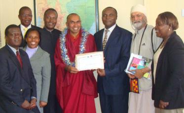 Ambassador for Peace Award for Bhante Wimala