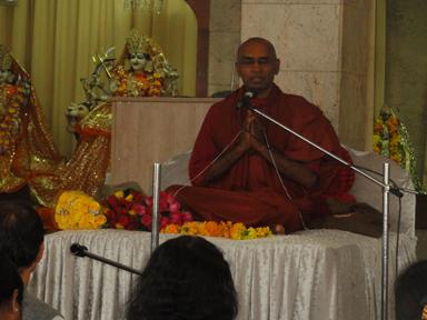 Launching The Vesak Programs At A Hindu Temple